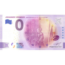 0 Euro souvenir biljet Johannes Vermeer 4a
